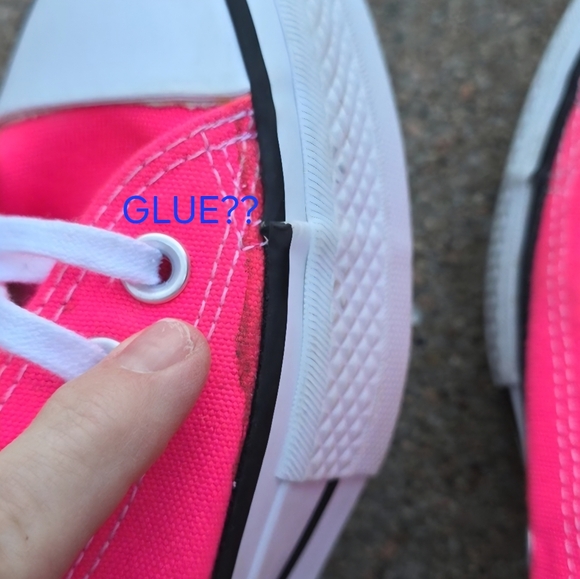 Converse Chuck Taylor All Star Low  Canvas Neon Pink Sneakers Size 7 - Picture 12 of 14